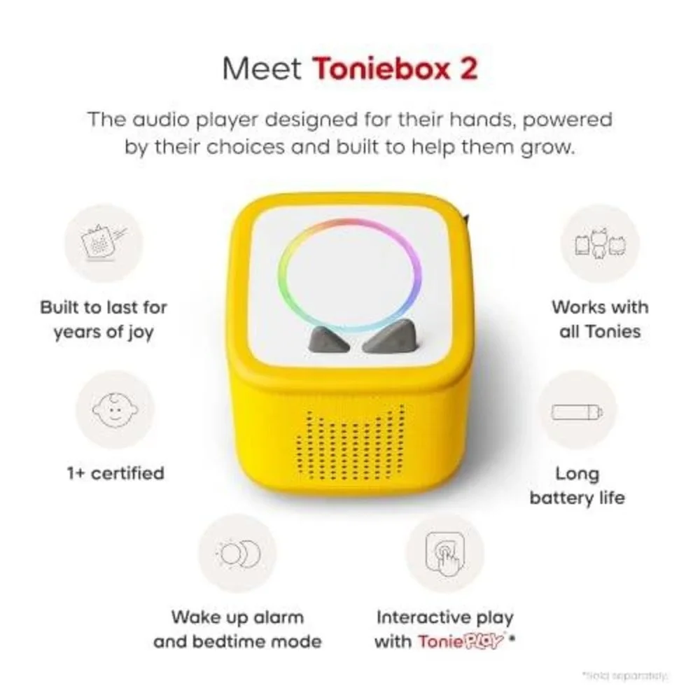 tonies Toniebox 2 Pokemon Bundle Kids Audio Player Pikachu All 4 Characters NEW